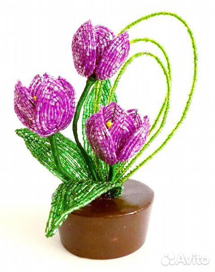 Тюльпаны,нарцисы,крокусы,подснежники из бисера