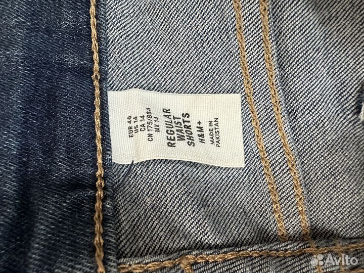 Новые джинсовые шорты H&M большой размер