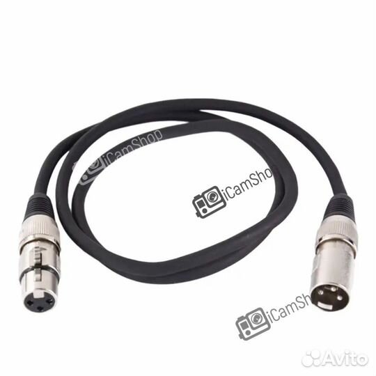 Кабель микрофонный XLR (m) - XLR (F) 2 метра