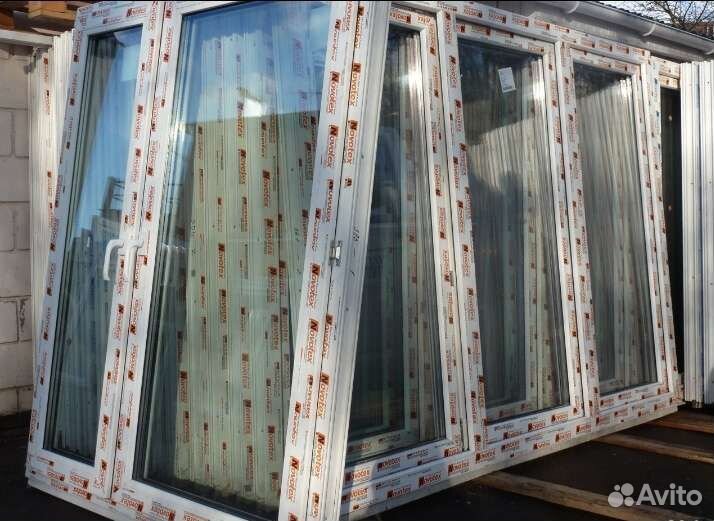 Пластиковое окно новое 1300на 1400мм
