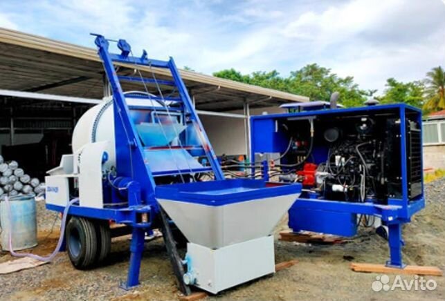 Дизельная бетономешалка с насосом Aimix abjz30C