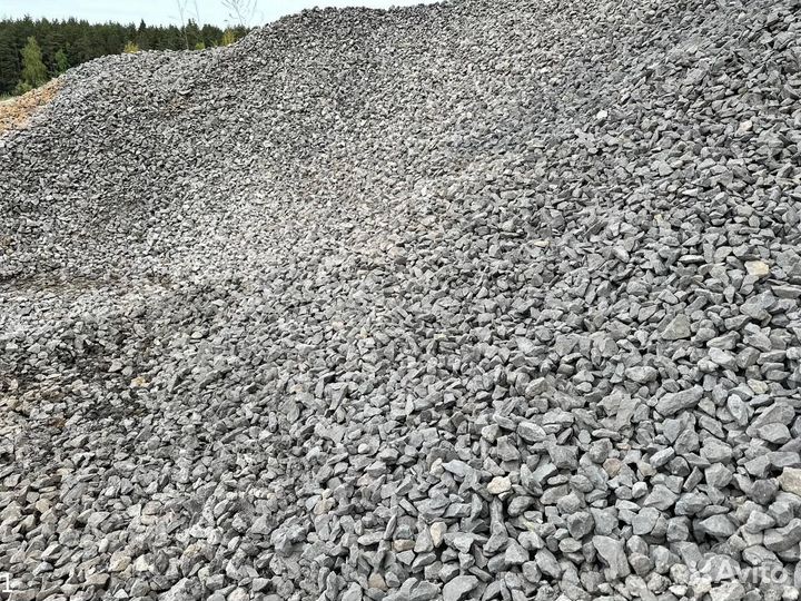 Щебень, песок
