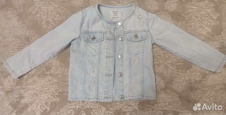 Джинсовая куртка для девочки 104