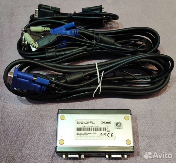 KVM переключатель D-Link KVM-221 usb