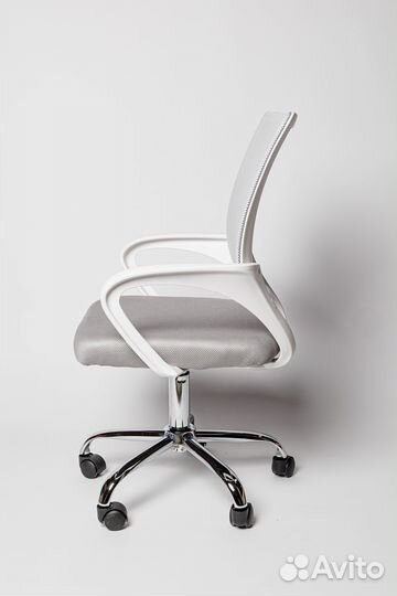 Кресло офисное серое/белое (ко-7166)