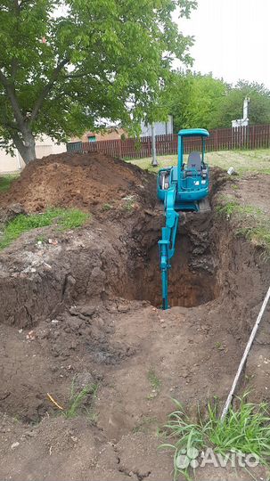 Услуги и аренда миниэкскаватора