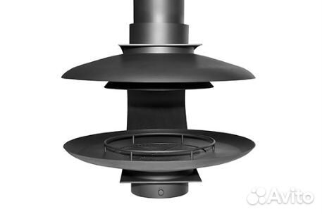 Современный подвесной камин на дровах