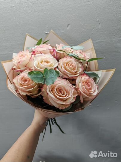 Живые цветы букеты розы