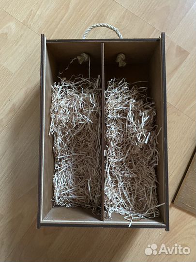 Коробка подарочная деревянная для бутылок