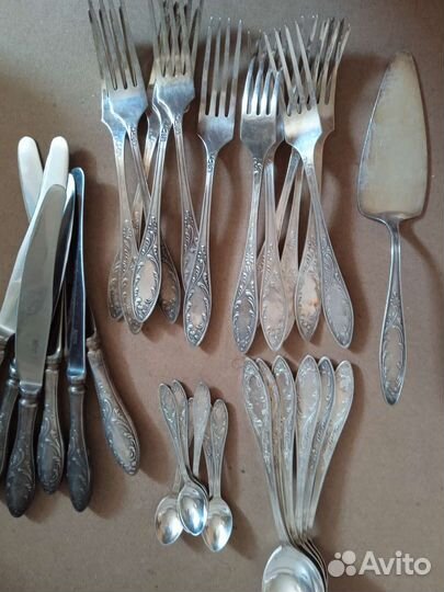 Мельхиоровые столовые приборы СССР