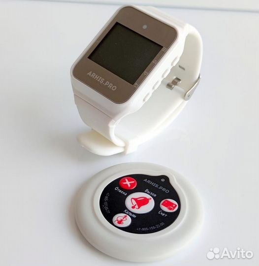 Беспроводная система/кнопка вызова персонала часы