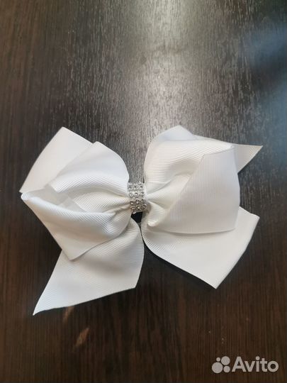 Банты для волос белые