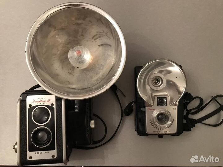 Ретро фотоаппарат Kodak Duaflex Brownie Dakon lens