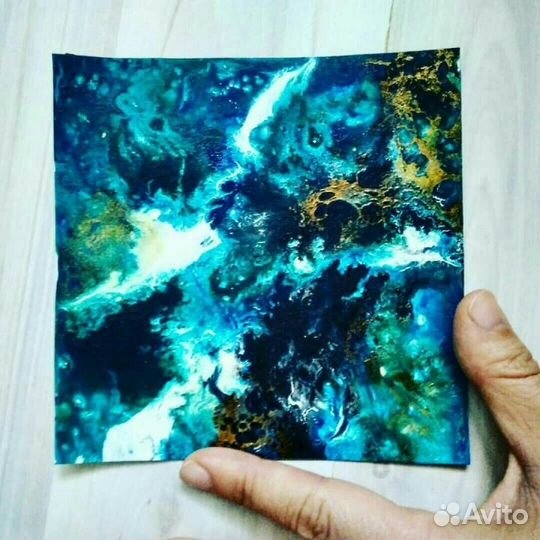 Картины абстрактные жидкий акрил