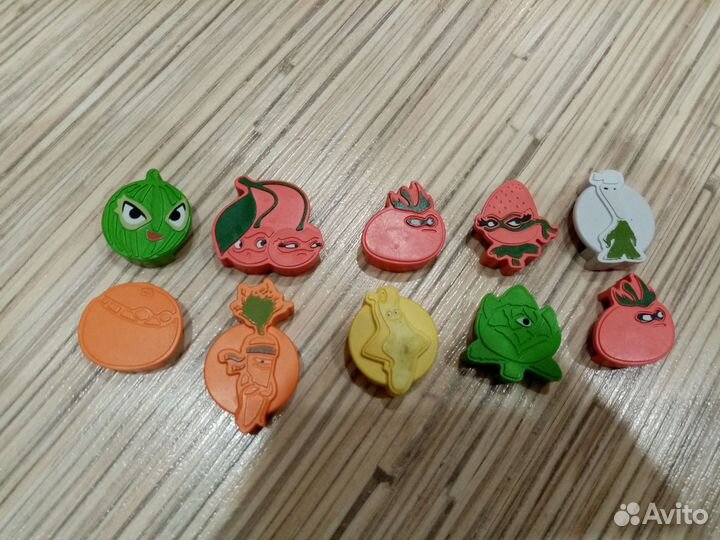 Прилипалы и овощи из ленты