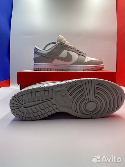 Кроссовки nike sb dunk low gray FOG