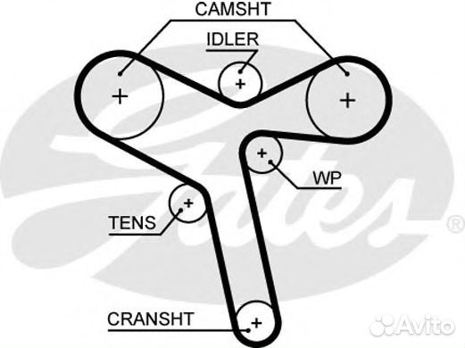 Gates 5647XS Ремень грм