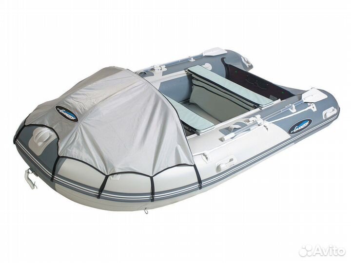 Лодка пвх Gladiator D370AL светло/темно-серый