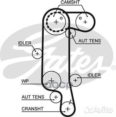 Ремень грм VW 1.4L 16V 130з. 5565XS Gates