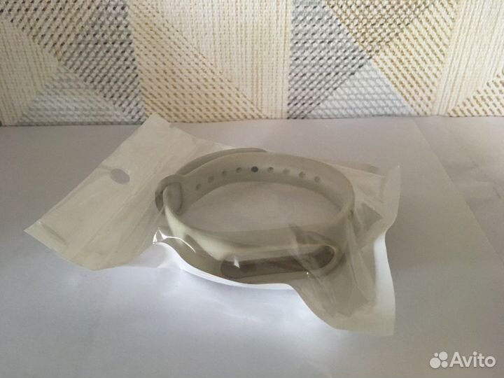 Ремешок для xiaomi mi band 2 светло серый б/у