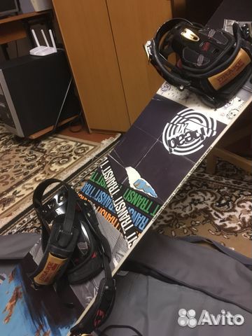 Сноуборд комплект мужской с чехлом