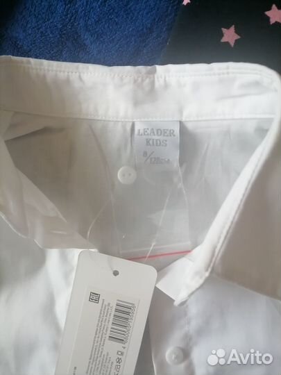 Блузка школьная новая р. 128