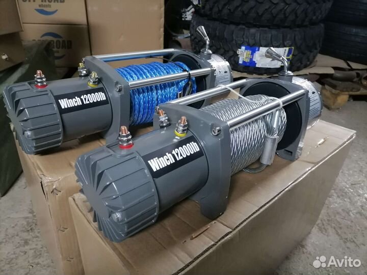 Лебёдка Electric Winch 12v 12000 LBS Синтетика