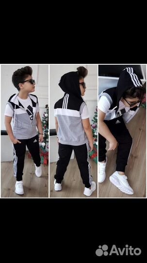 Костюм тройка для мальчиков и девочек