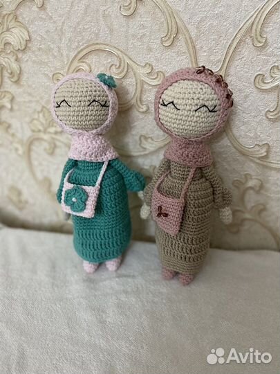 Вязаная кукла мусульманка, в наличии