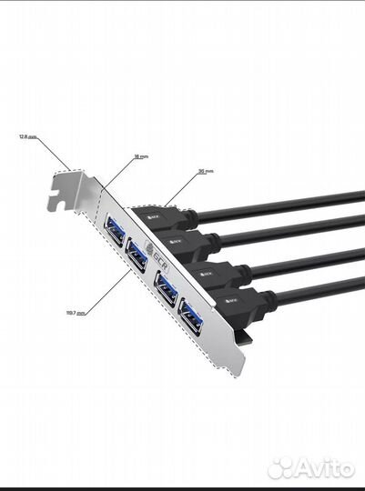 Планка портов в корпус 4 usb 3.0