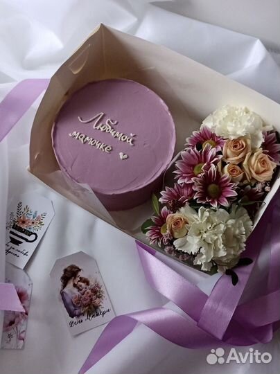 Бенто торт, подарочный набор ко дню Матери