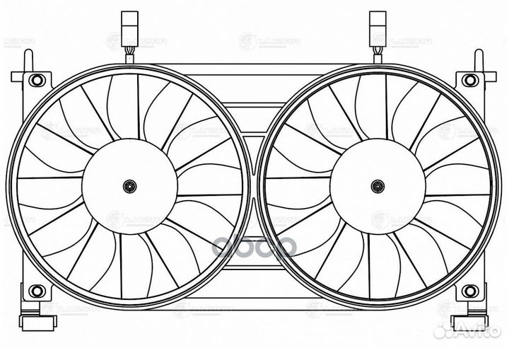 Вентилятор радиатора LADA 21213-214 niva (2 вен