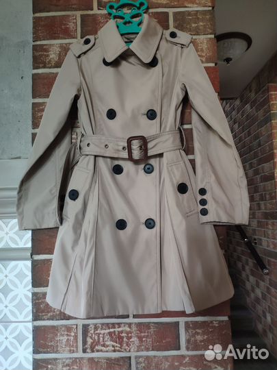 Плащ тренч для девочки 128