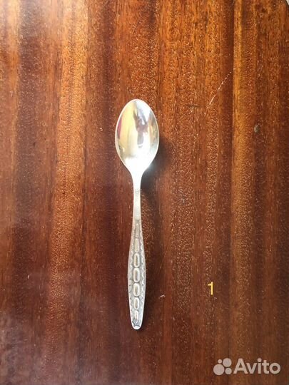 Мельхиоровые чайные ложки, СССР, 3 штуки