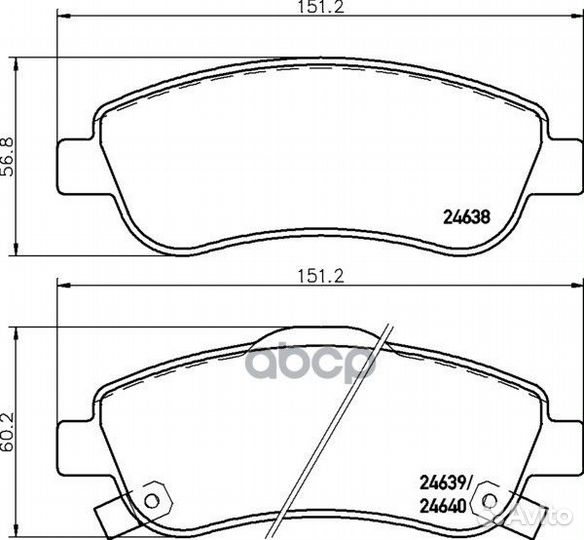 Колодки тормозные передние honda CR-V III/IV 06