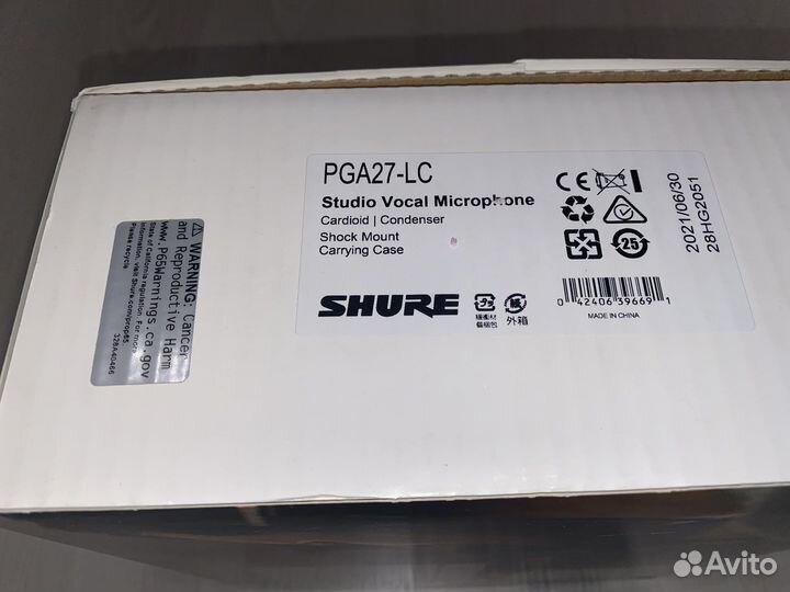 Новый микрофон Shure PGA27