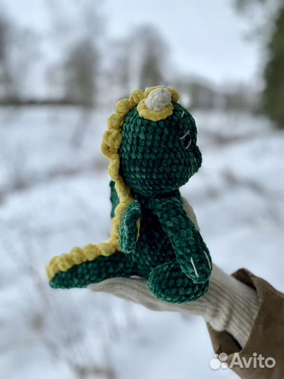 Игрушка вязаная дракон
