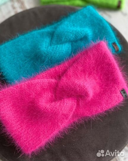 Повязки на голову из пуха норки