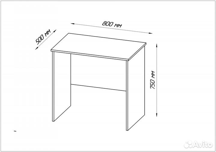 Стол письменный белый новый Икеа / IKEA