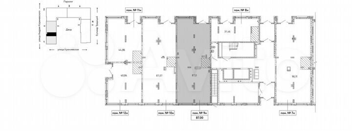 Свободного назначения, 87 м²