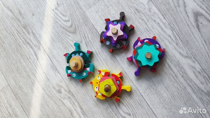 Деревянные игрушки пакетом