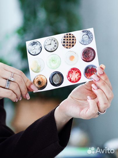 Печать стикеров наклеек с любым дизайном