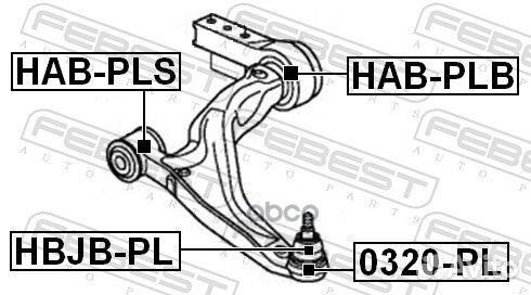 Пыльник шаровой опоры нижнего рычага hbjb-PL Fe