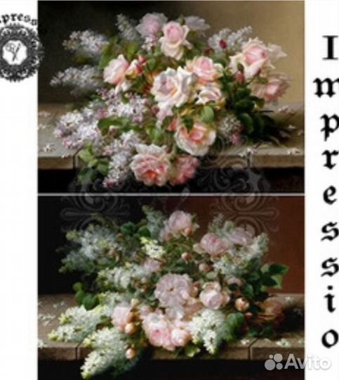 Декупажные карты цветы