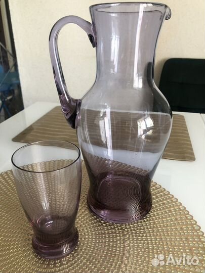 Набор Кувшин стекло+ стакан