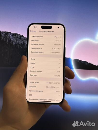 iPhone 15 128 gb (Dual sim)
