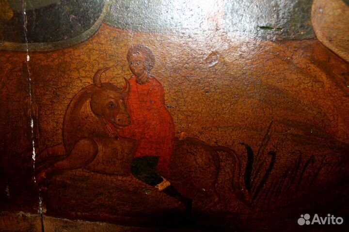 Старая Икона Троица Гостеприимство Авраама 70*54