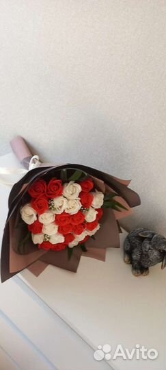 Букет из мыльных роз