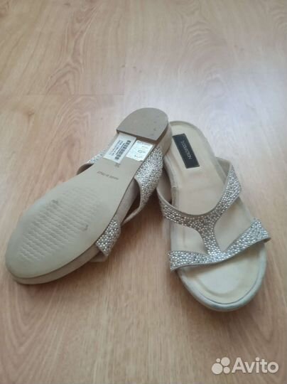 Шлепки женские 36 размер кожа