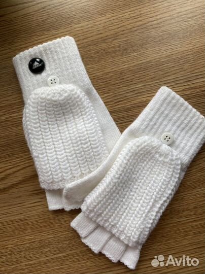 Перчатки Варижки Adidas 2в1 белые оригинал